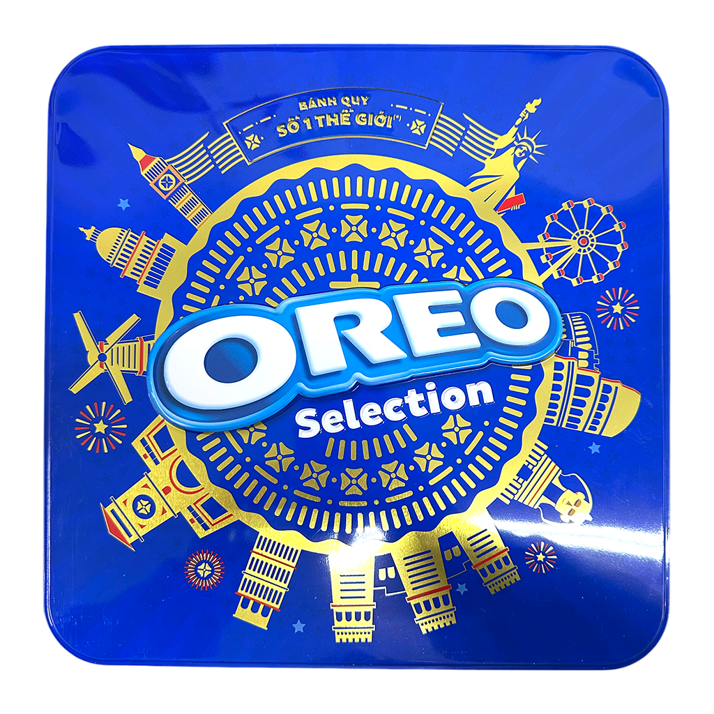 Oreo Selection Metal Box Assorted Flavors Limited Edition Collectors Item 414g (VIETNAM)