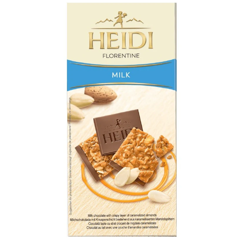 Heidi Florentine Milk w/ Caramelized Almonds 100g (SWITZERLAND)