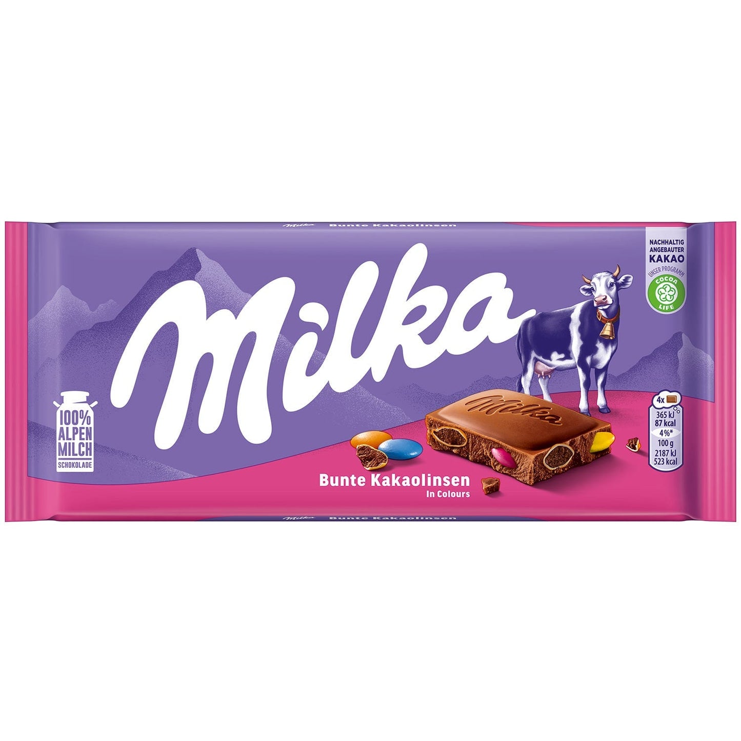 Milka Bunte Kakaolinsen 100g (GERMANY)