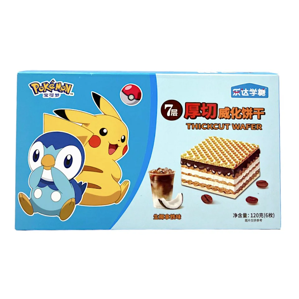 Pokémon Coconut Coffee Wafer Biscuits 120g (CHINA)