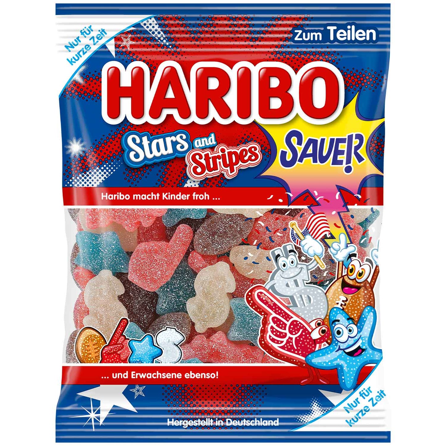 Haribo Candy Stars and Stripes 175g (GERMANY)