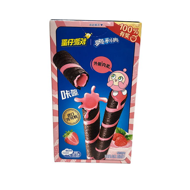 Oreo Crisp Rolls Strawberry Milkshake 50g (CHINA)