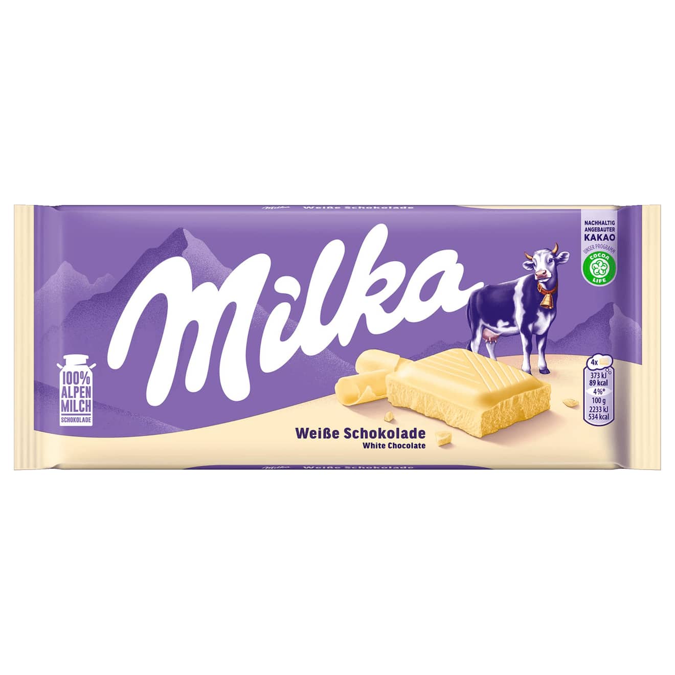 Milka White Chocolate 90g (HUNGARY)