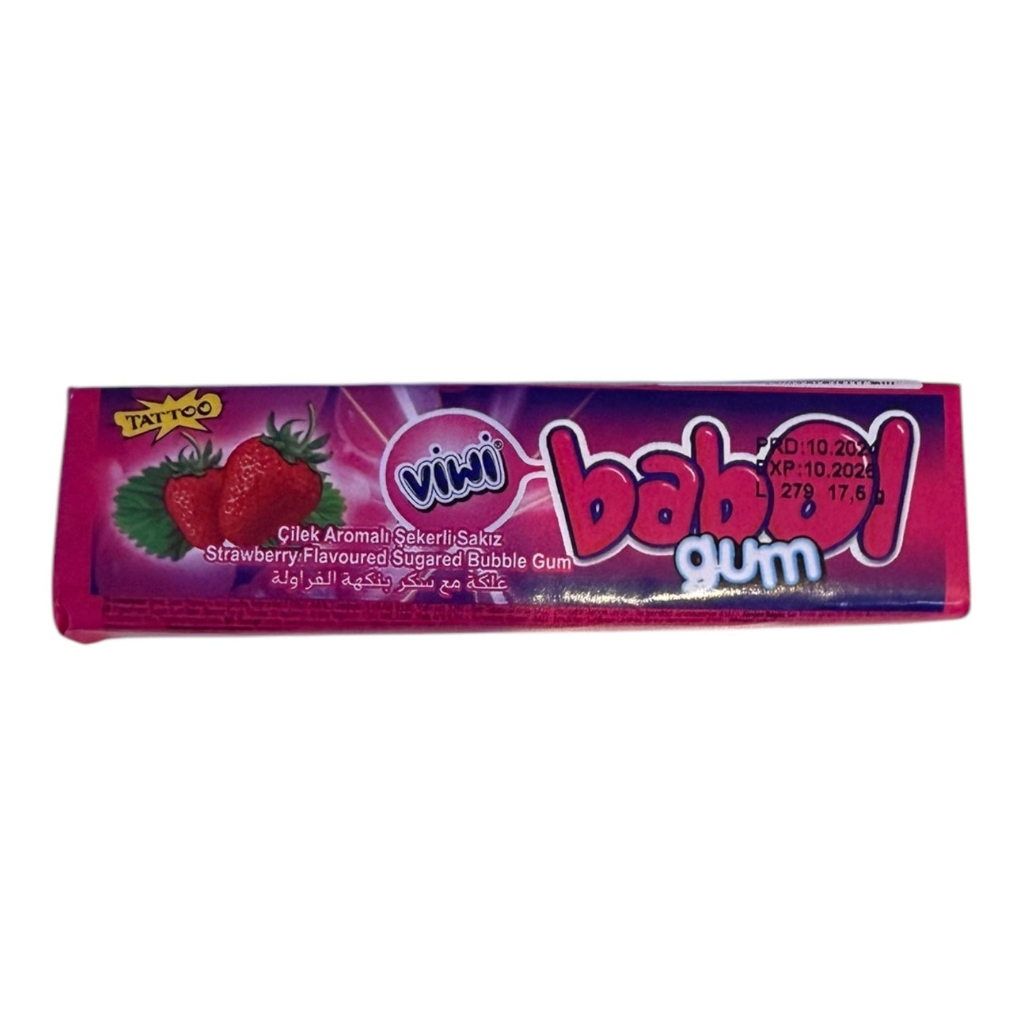 Babol Gum Strawberry 3g (TURKEY)