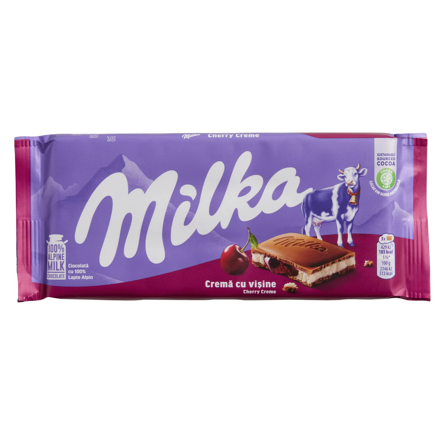 Milka Cherry Creme 100g (POLAND)