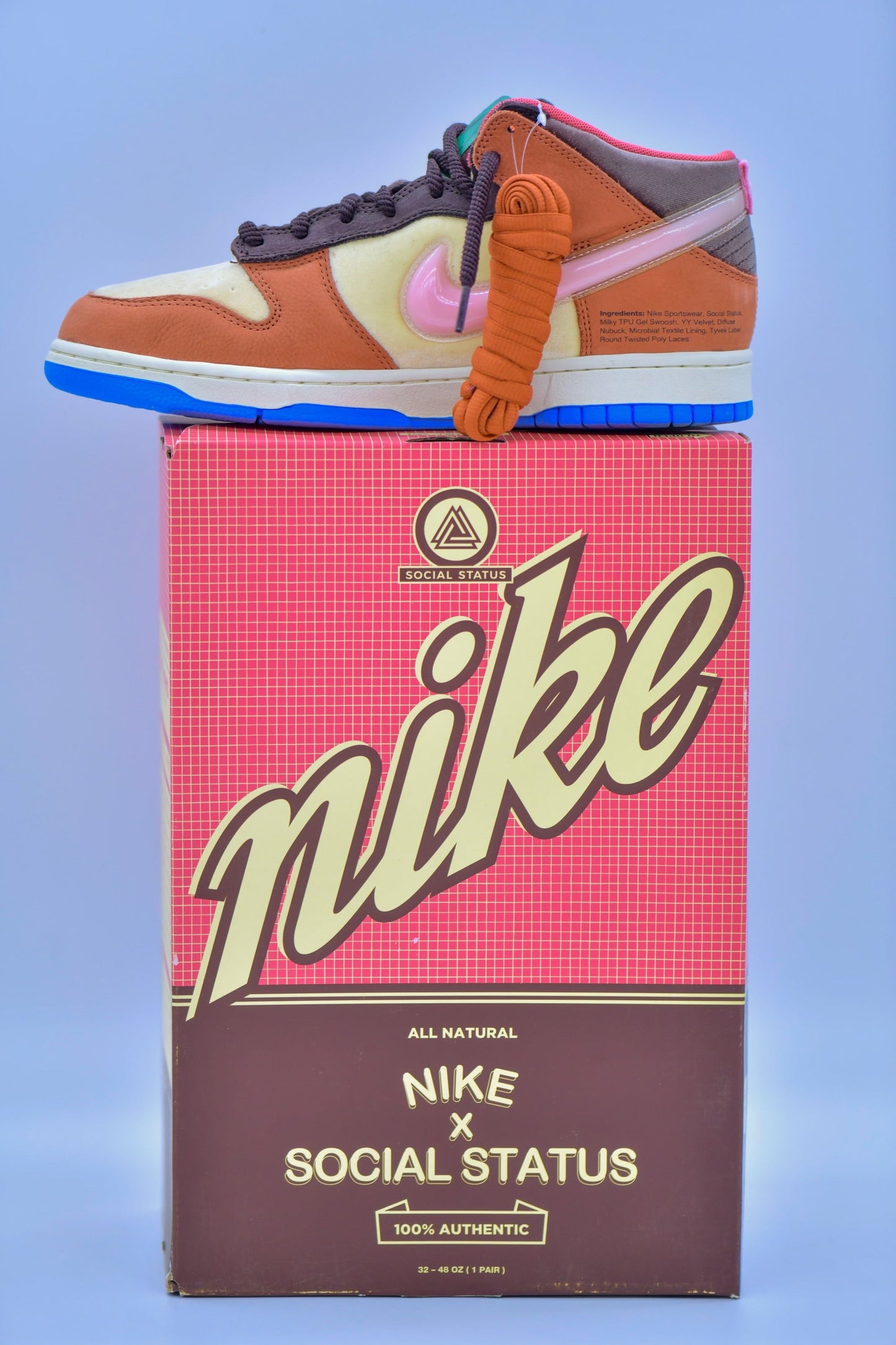 Nike Dunk Mid Social Status Chocolate Milk Size 9.5