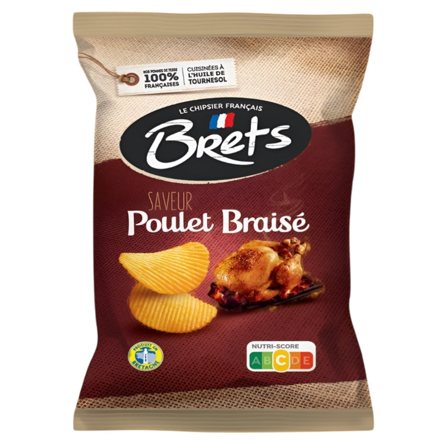 Brets Chips Roast Chicken 125g (FRANCE)
