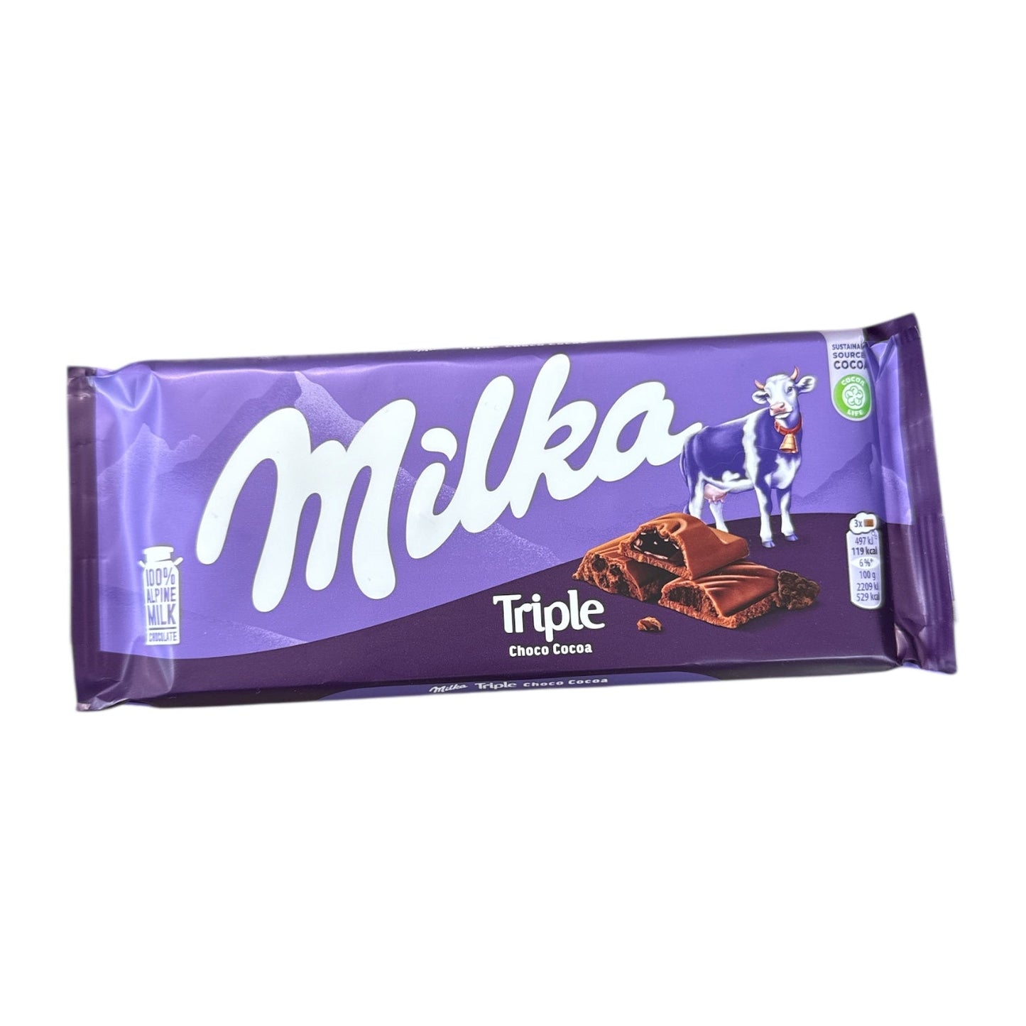 Milka Triple Choco Cocoa 90g (GERMANY)