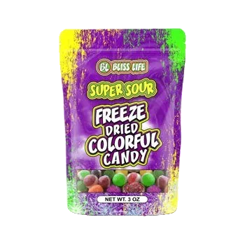 Bliss Life Freeze Dried Colorful Candy Super Sour 3oz (RARE AMERICAN)