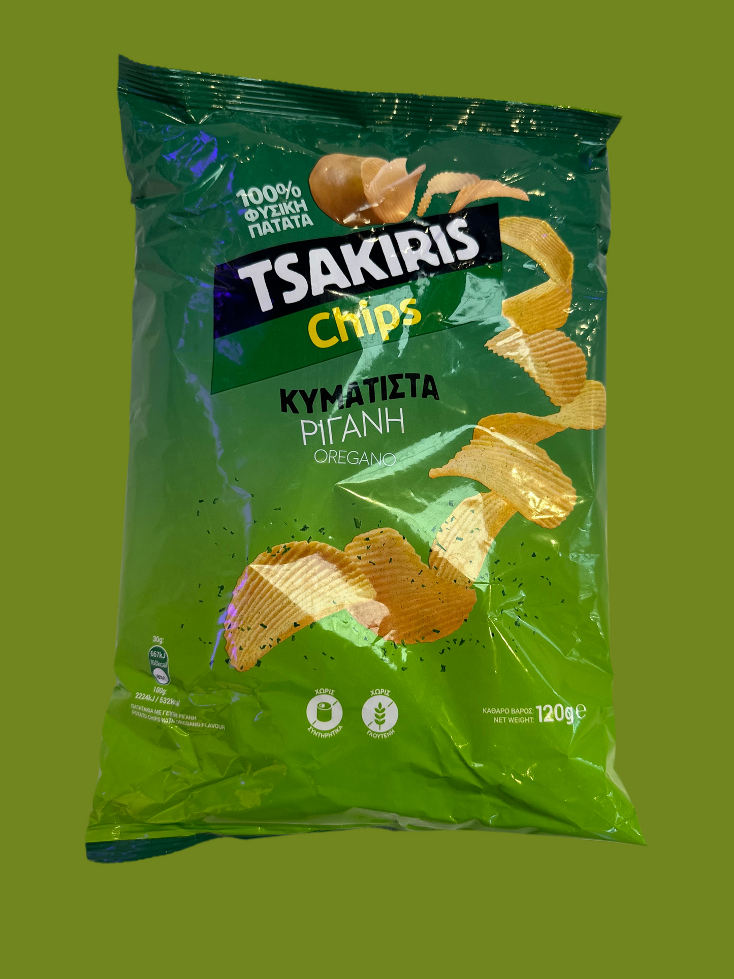 Tsakiris Chips Oregano 120g (GREECE)