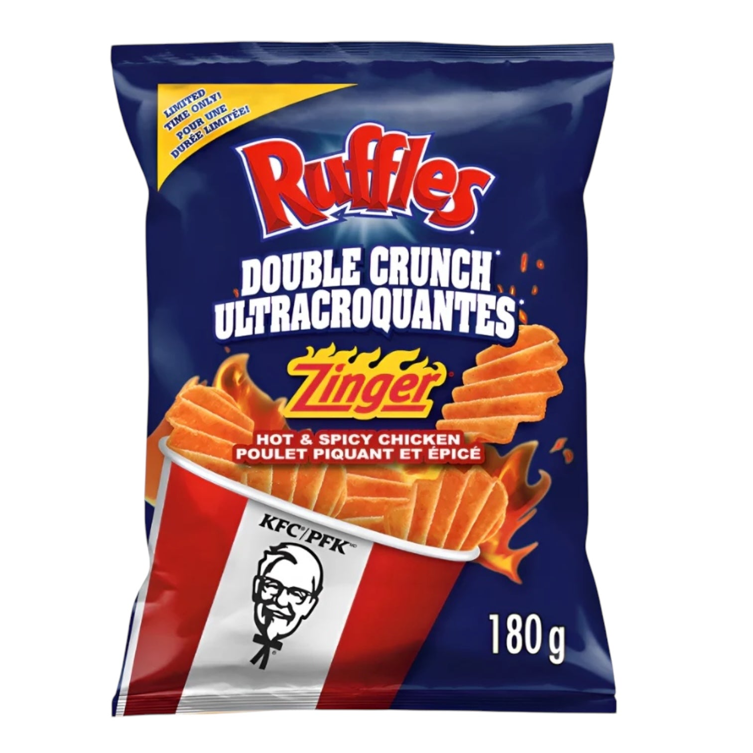 Ruffles Chips KFC Zinger 180g (CANADA) – MILKED AND COOKIES