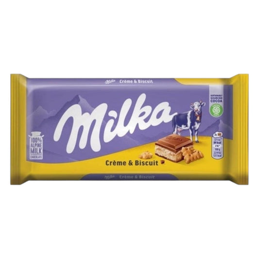 Milka Cream & Biscuit 100g (GERMANY)