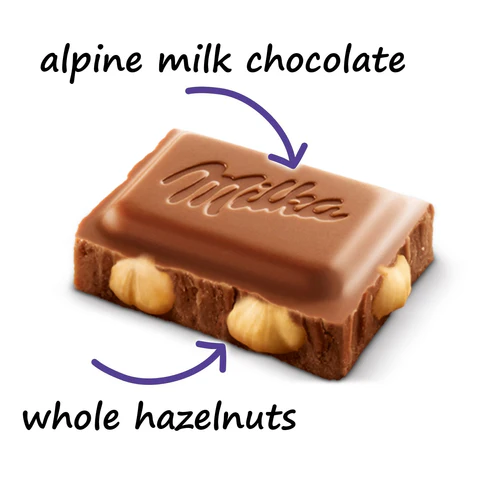 Milka Whole Hazelnut 100g (GERMANY)