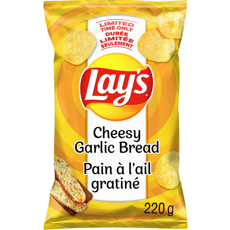 Lay's Chips Cheesy Garlic Bread 220g (CANADA)