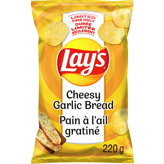 Lay's Chips Cheesy Garlic Bread 220g (CANADA)