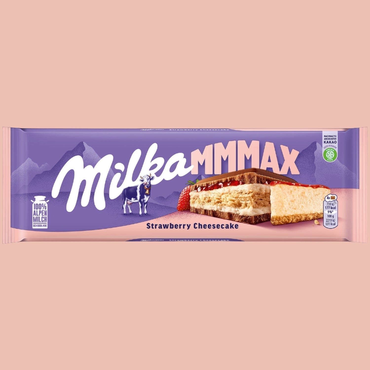 Milka Strawberry Cheesecake 300g