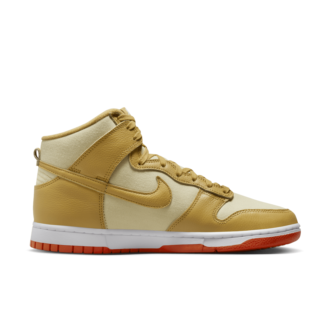 Nike Dunk High Retro PRM Wheat Gold Safety Orange Size 13