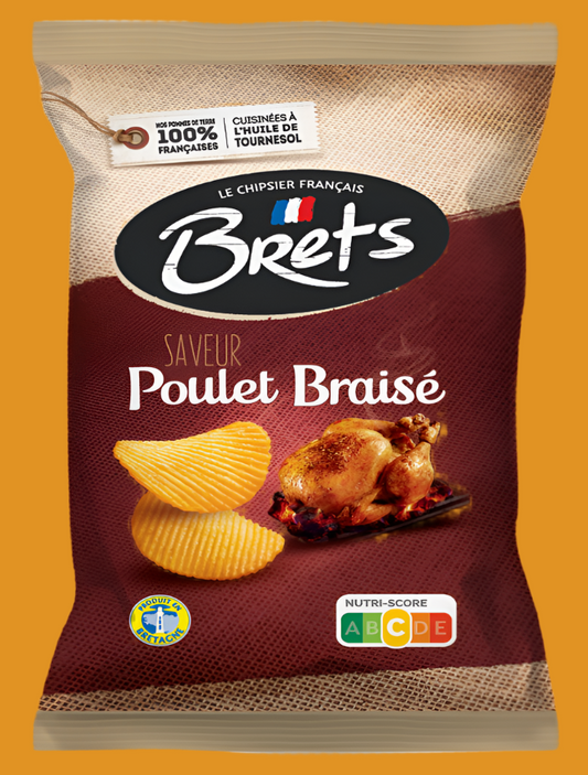 Brets Chips Roast Chicken 125g (FRANCE)