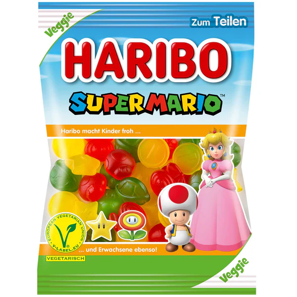 Haribo Super Mario Princess Toad 175g  (GERMANY)