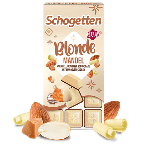 Schogetten Blonde White Chocolate Almond 100g (GERMANY)