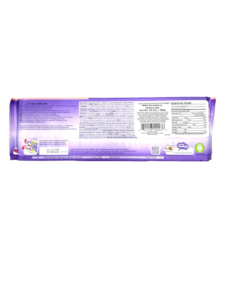 Milka Strawberry Cheesecake 300g