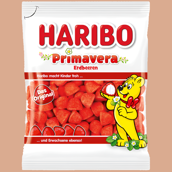 Haribo Candy Primavera Erdbeeren 175g (GERMANY)